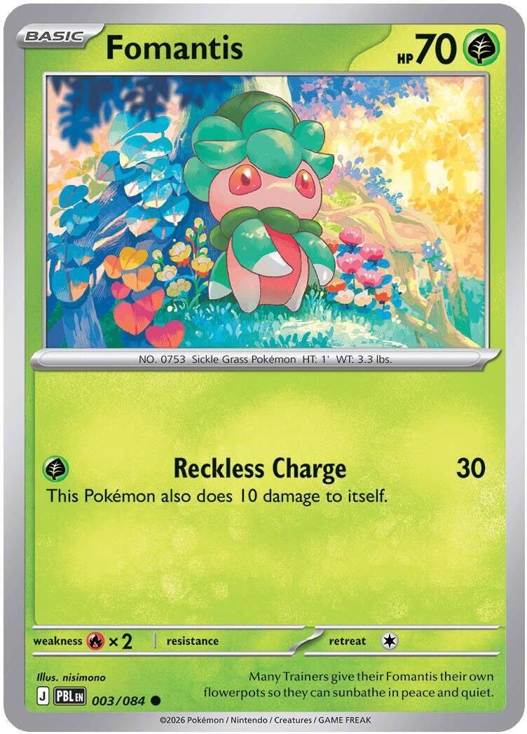 Fomantis (003/084) [Mega Evolution: Pitch Black] | Devastation Store