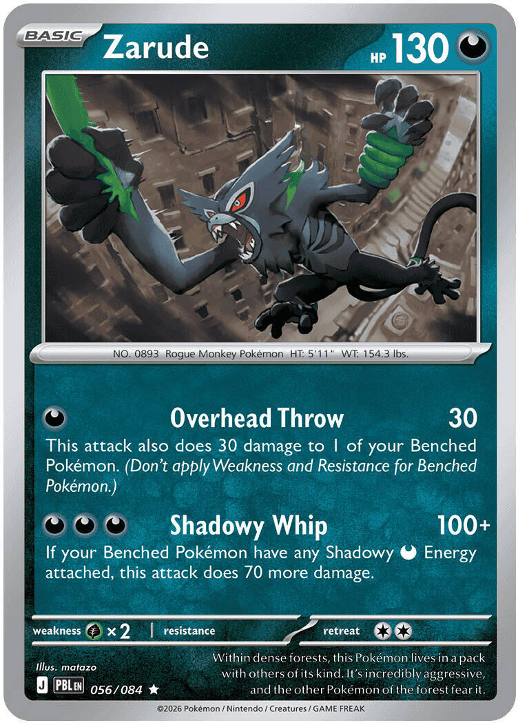 Zarude (056/084) [Mega Evolution: Pitch Black] | Devastation Store