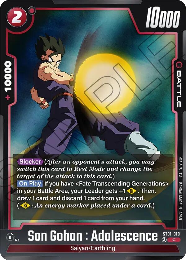 Son Gohan : Adolescence (ST01-010) [Story Booster 01] | Devastation Store