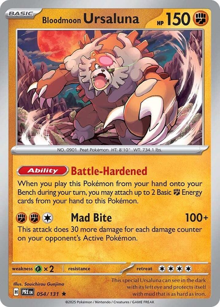Bloodmoon Ursaluna (054/131) [Scarlet & Violet: Prismatic Evolutions] | Devastation Store
