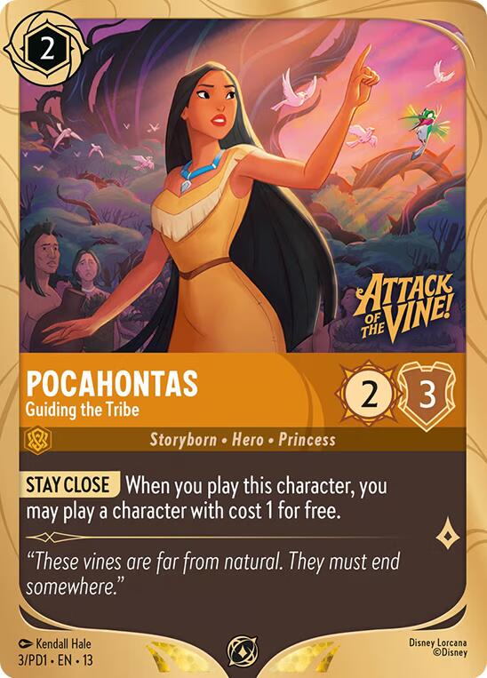 Pocahontas - Guiding the Tribe (3) [Promo Cards] | Devastation Store