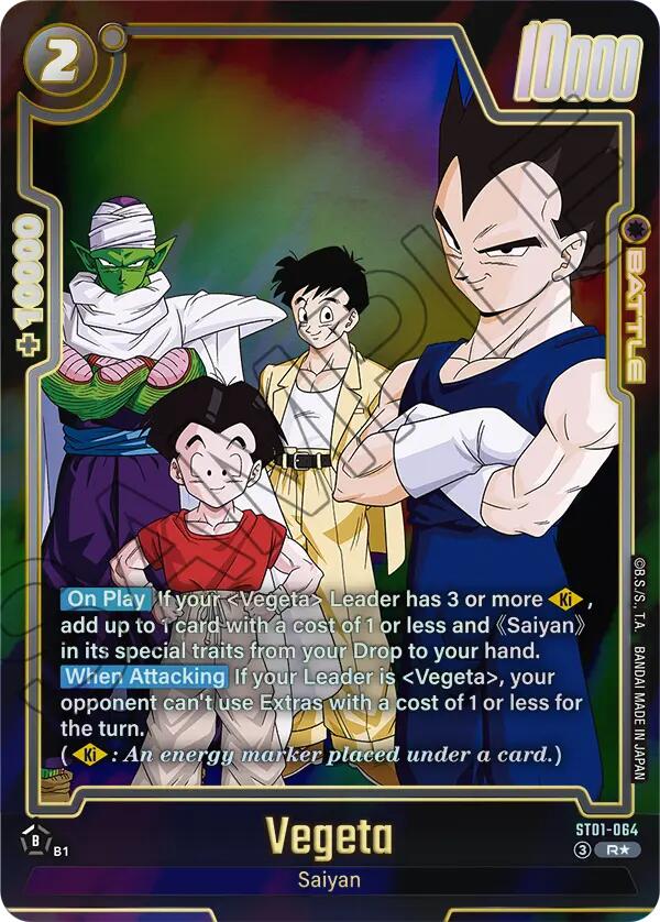 Vegeta (ST01-064) (Alternate Art) [Story Booster 01] | Devastation Store
