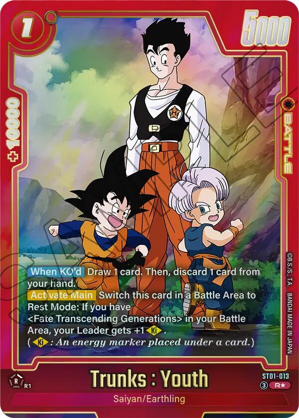 Trunks : Youth (ST01-013) (Alternate Art) [Story Booster 01] | Devastation Store