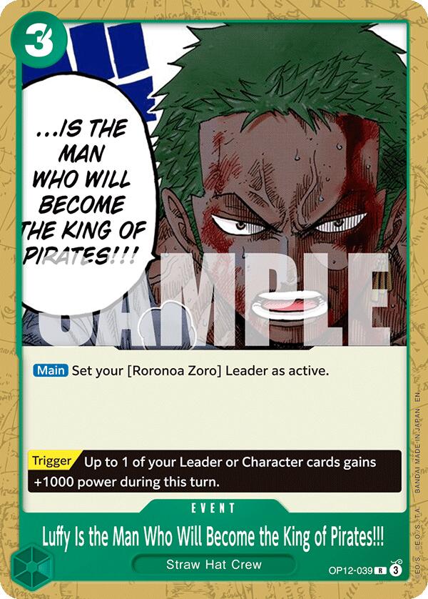 Luffy Is the Man Who Will Become the King of Pirates!!! [Starter Deck: GREEN Roronoa Zoro] | Devastation Store