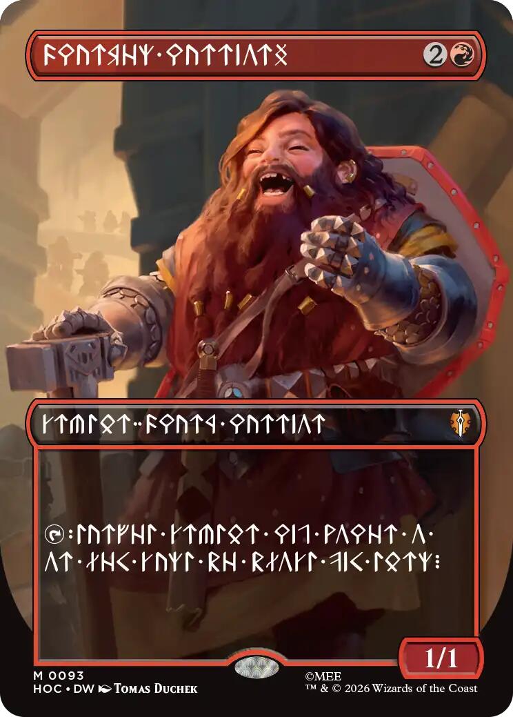 Dwarven Warriors (Borderless) (Dwarvish) [The Hobbit: Eternal-Legal] | Devastation Store