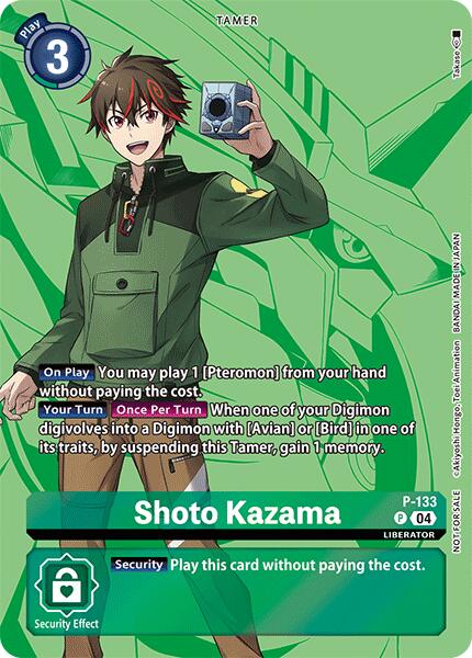 Shoto Kazama [P-133] (Digimon Liberator D-Storage Set) [Promotional Cards] | Devastation Store