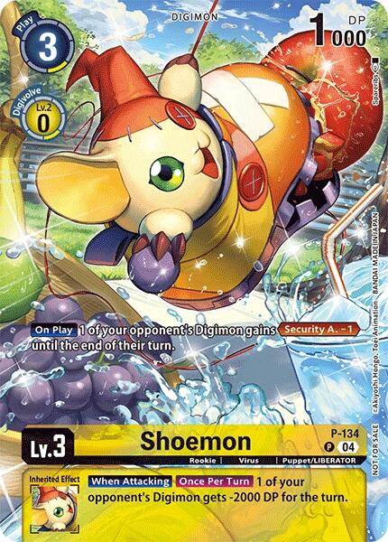 Shoemon [P-134] (Digimon Liberator D-Storage Set) [Promotional Cards] | Devastation Store