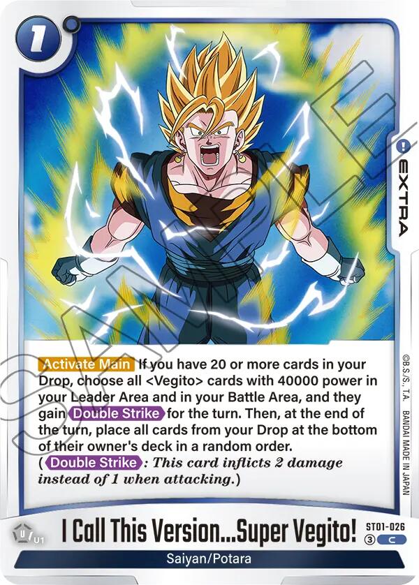 I Call This Version...Super Vegito! [Story Booster 01] | Devastation Store