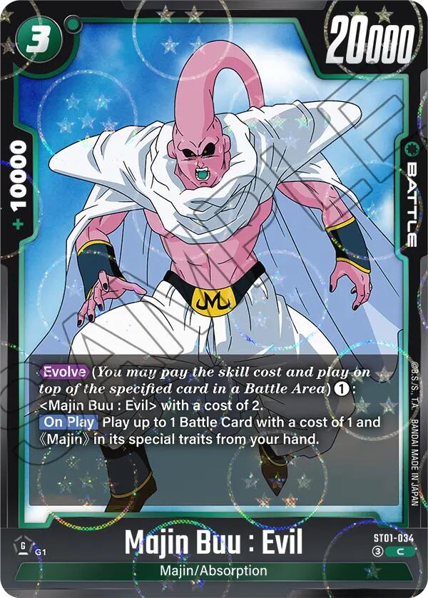 Majin Buu : Evil (ST01-034) (Dragon Ball Pattern) [Story Booster 01] | Devastation Store