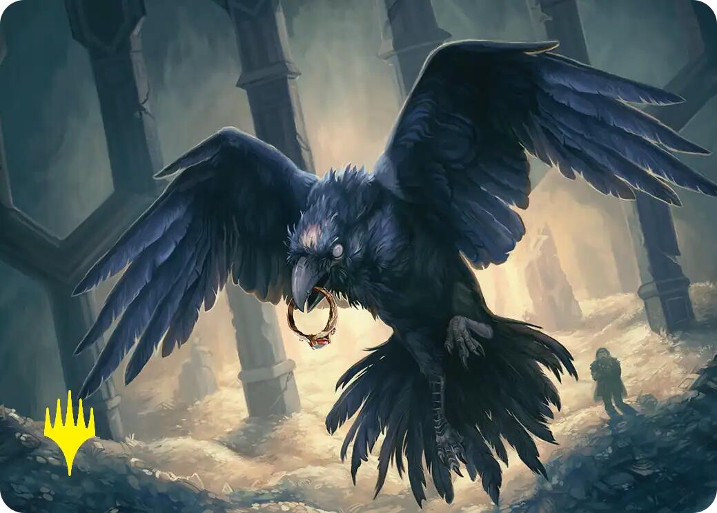 Most Decrepit Old Bird Art Card (Gold-Stamped) [The Hobbit Art Series] | Devastation Store