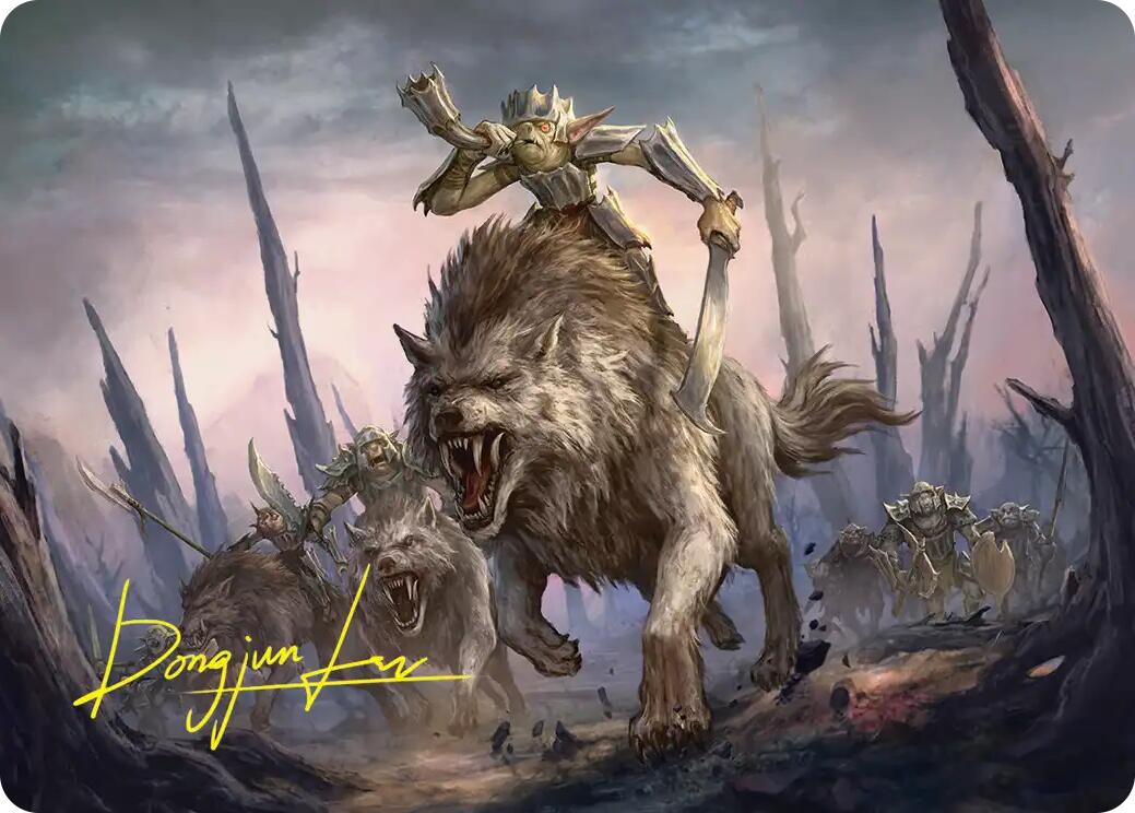 Signal the Onslaught Art Card (Gold-Stamped Signature) [The Hobbit Art Series] | Devastation Store