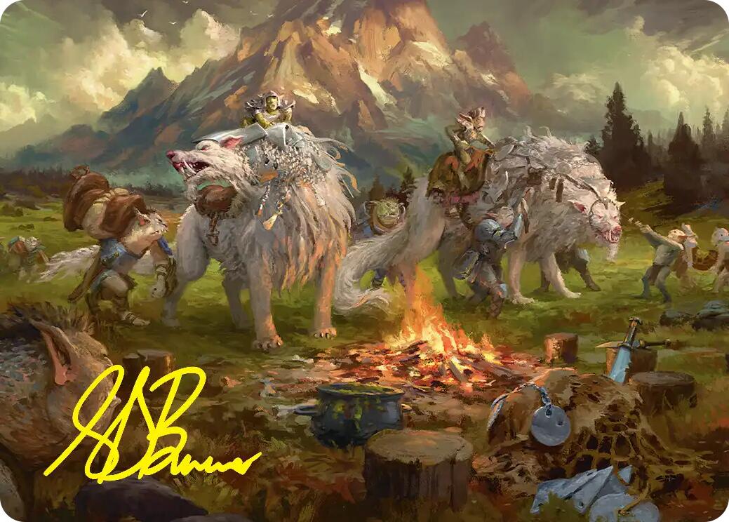 Mount Gundabad Mobilizes Art Card (Gold-Stamped Signature) [The Hobbit Art Series] | Devastation Store