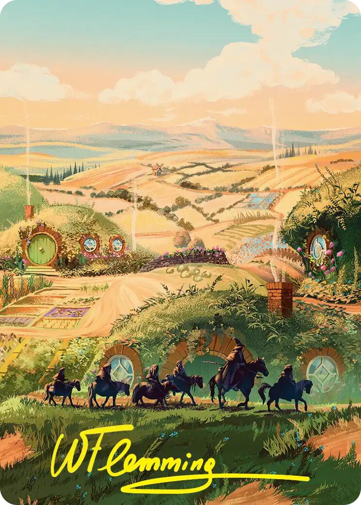 Plains Art Card (Gold-Stamped Signature) [The Hobbit Art Series] | Devastation Store
