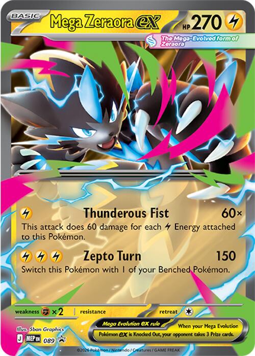 Mega Zeraora ex (089) [Mega Evolution Promo] | Devastation Store