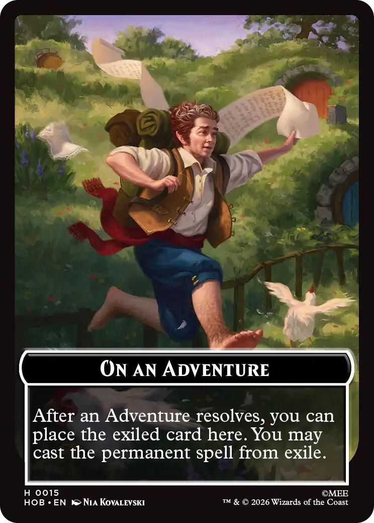 On an Adventure // Enduring Story Double Sided Token [The Hobbit Tokens] | Devastation Store