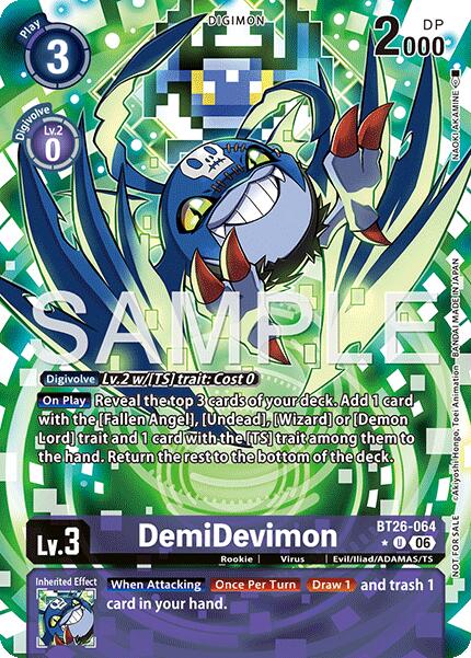 DemiDevimon [BT26-064] (Alternate Art) [Timeless Bonds] | Devastation Store