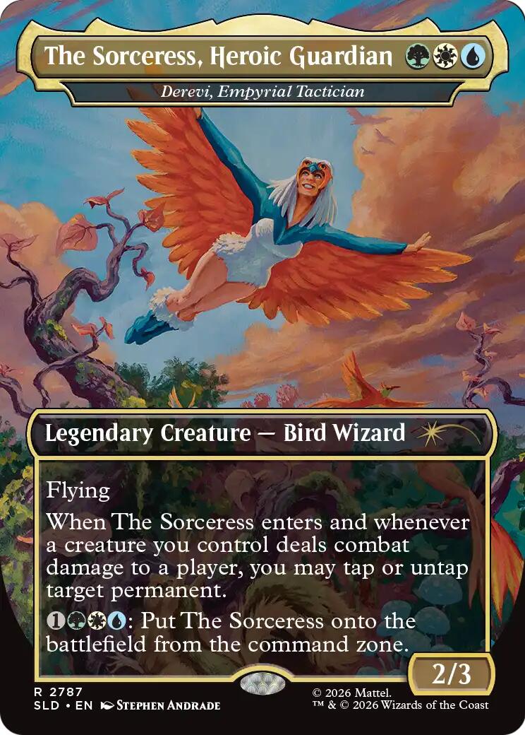 The Sorceress, Heroic Guardian - Derevi, Empyrial Tactician [Secret Lair Drop Series] | Devastation Store