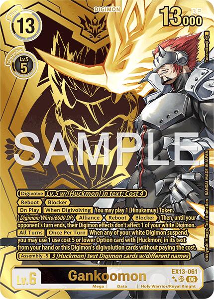 Gankoomon [EX13-061] (Rare Pull) [Chivalrous XIII] | Devastation Store
