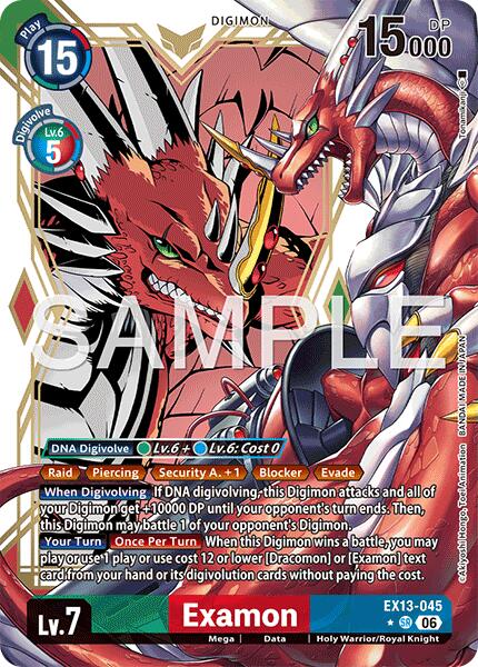 Examon [EX13-045] (Alternate Art) [Chivalrous XIII] | Devastation Store