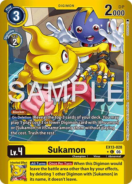 Sukamon [EX13-028] (Limited Foil) [Chivalrous XIII] | Devastation Store