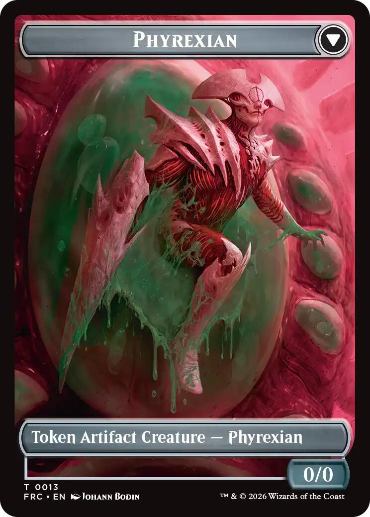 Phyrexian // Incubator Double-Sided Token [Reality Fracture Commander Tokens] | Devastation Store