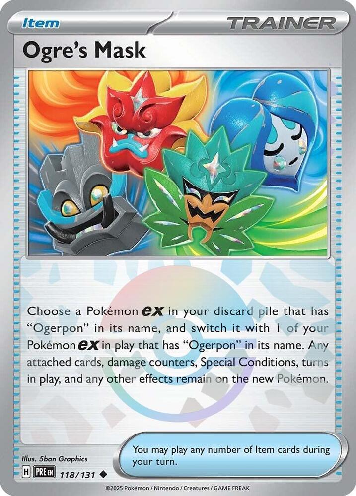 Ogre's Mask (118/131) (Poke Ball Pattern) [Scarlet & Violet: Prismatic Evolutions] | Devastation Store