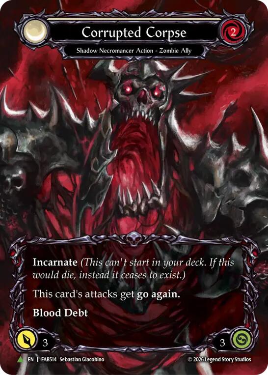 Corrupted Corpse (B) (Marvel) [FAB514] (Promo)  Cold Foil | Devastation Store