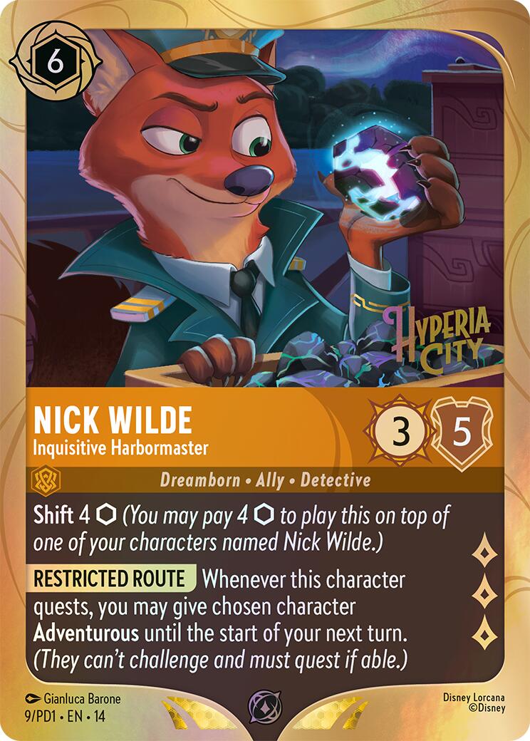 Nick Wilde - Inquisitive Harbormaster (9) [Promo Cards] | Devastation Store