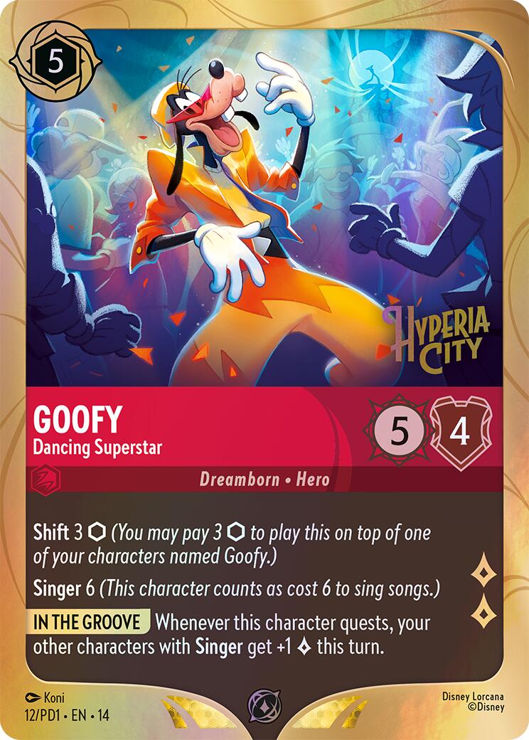 Goofy - Dancing Superstar (12) [Promo Cards] | Devastation Store