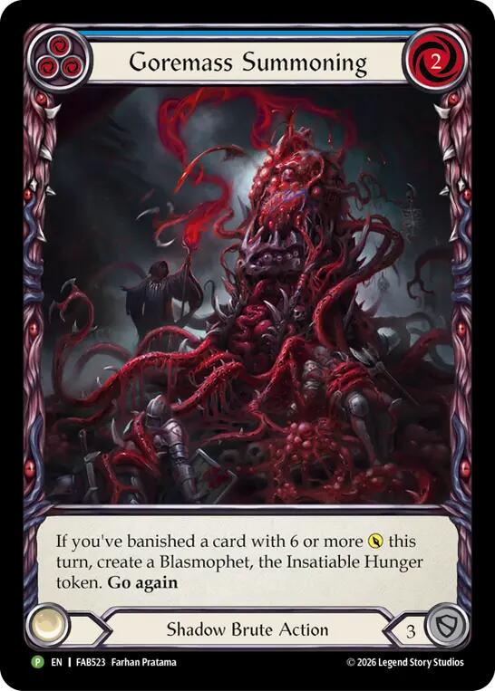 Goremass Summoning [FAB523] (Promo)  Rainbow Foil | Devastation Store