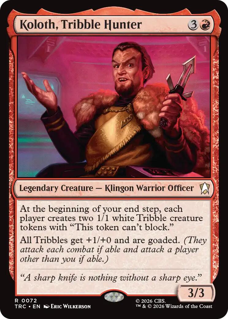 Koloth, Tribble Hunter (Surge Foil) [Star Trek Commander] | Devastation Store