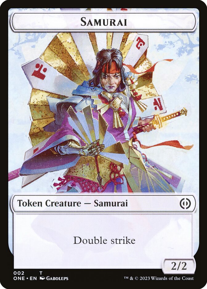Phyrexian Goblin // Samurai Double-Sided Token [Phyrexia: All Will Be One Tokens] | Devastation Store