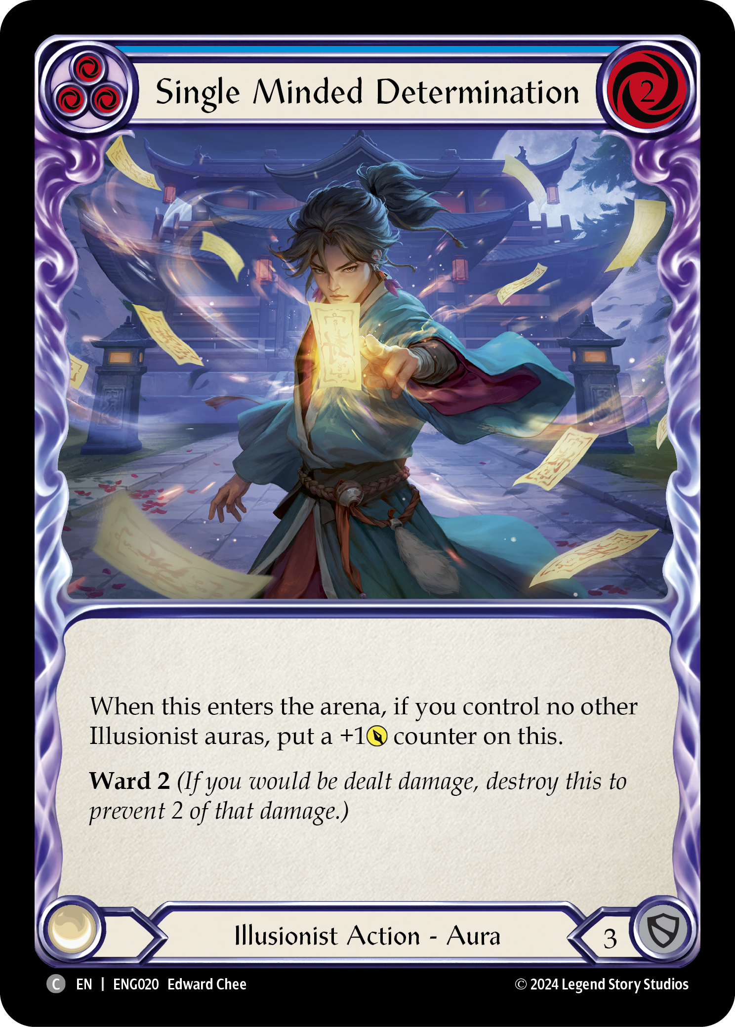 Single Minded Determination [ENG020] (Part the Mistveil Enigma Blitz Deck) | Devastation Store