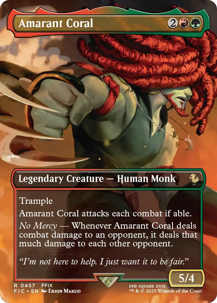 Amarant Coral (Borderless) [FINAL FANTASY Commander] | Devastation Store