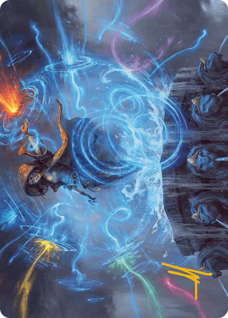 Flusterstorm Art Card (Gold-Stamped Signature) [Modern Horizons 3 Art Series] | Devastation Store