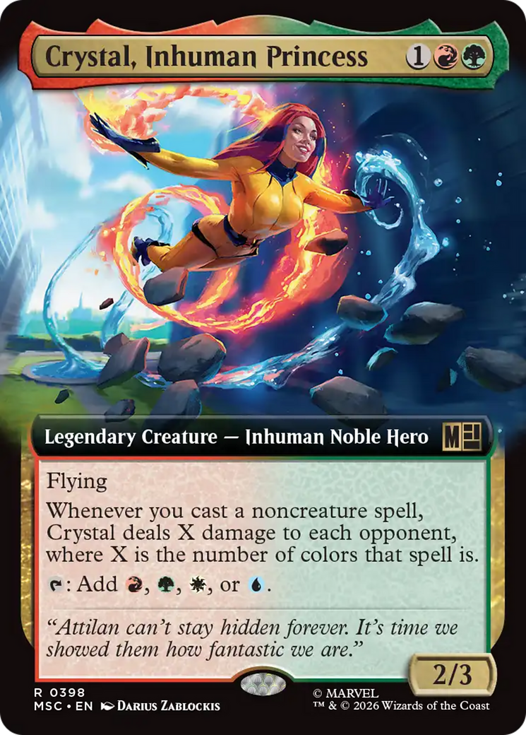 Crystal, Inhuman Princess (Extended Art) [Marvel Super Heroes Commander] | Devastation Store