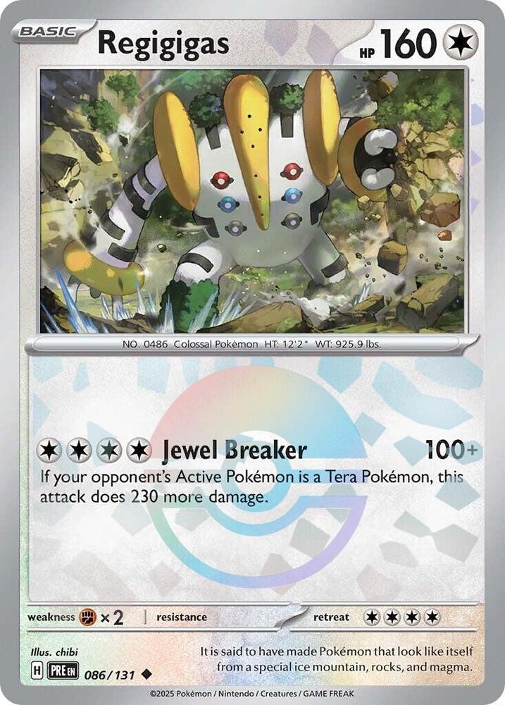 Regigigas (086/131) (Poke Ball Pattern) [Scarlet & Violet: Prismatic Evolutions] | Devastation Store
