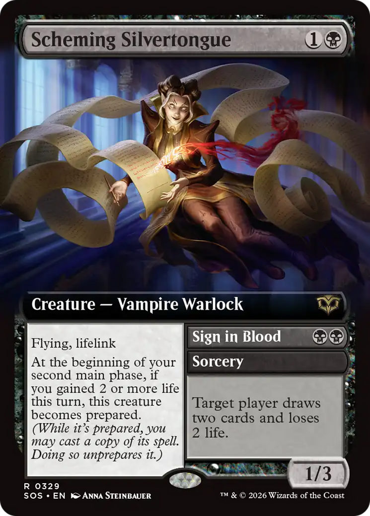 Scheming Silvertongue (Extended Art) [Secrets of Strixhaven] | Devastation Store