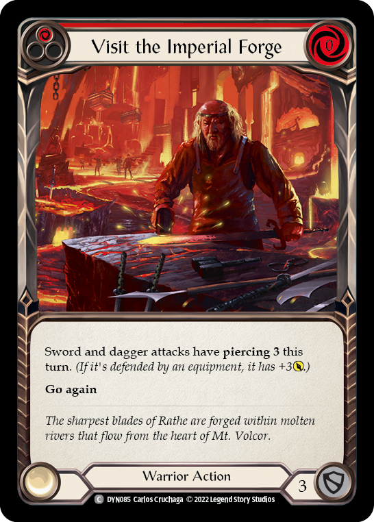Visit the Imperial Forge (Red) [DYN085] (Dynasty)  Rainbow Foil | Devastation Store