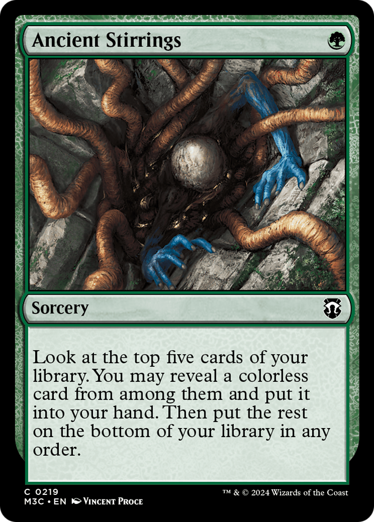 Ancient Stirrings (Ripple Foil) [Modern Horizons 3 Commander] | Devastation Store