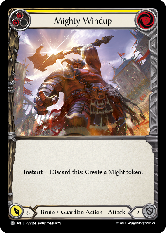 Mighty Windup (Yellow) [HVY144] (Heavy Hitters)  Rainbow Foil | Devastation Store