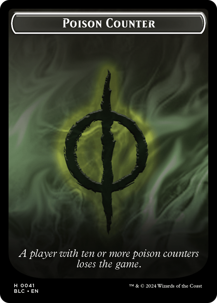 Rabbit // Poison Counter Double-Sided Token [Bloomburrow Commander Tokens] | Devastation Store