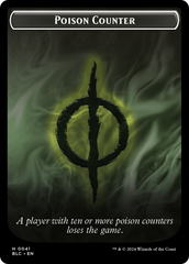Rabbit // Poison Counter Double-Sided Token [Bloomburrow Commander Tokens] | Devastation Store