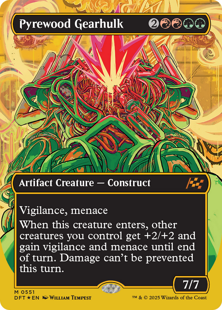 Pyrewood Gearhulk (Borderless) (First-Place Foil) [Aetherdrift] | Devastation Store