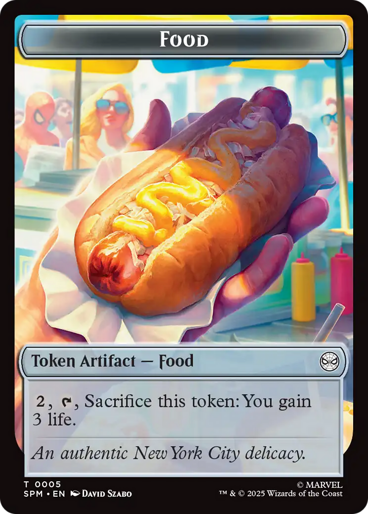 Spider // Food Double-Sided Token [Marvel's Spider-Man Tokens] | Devastation Store