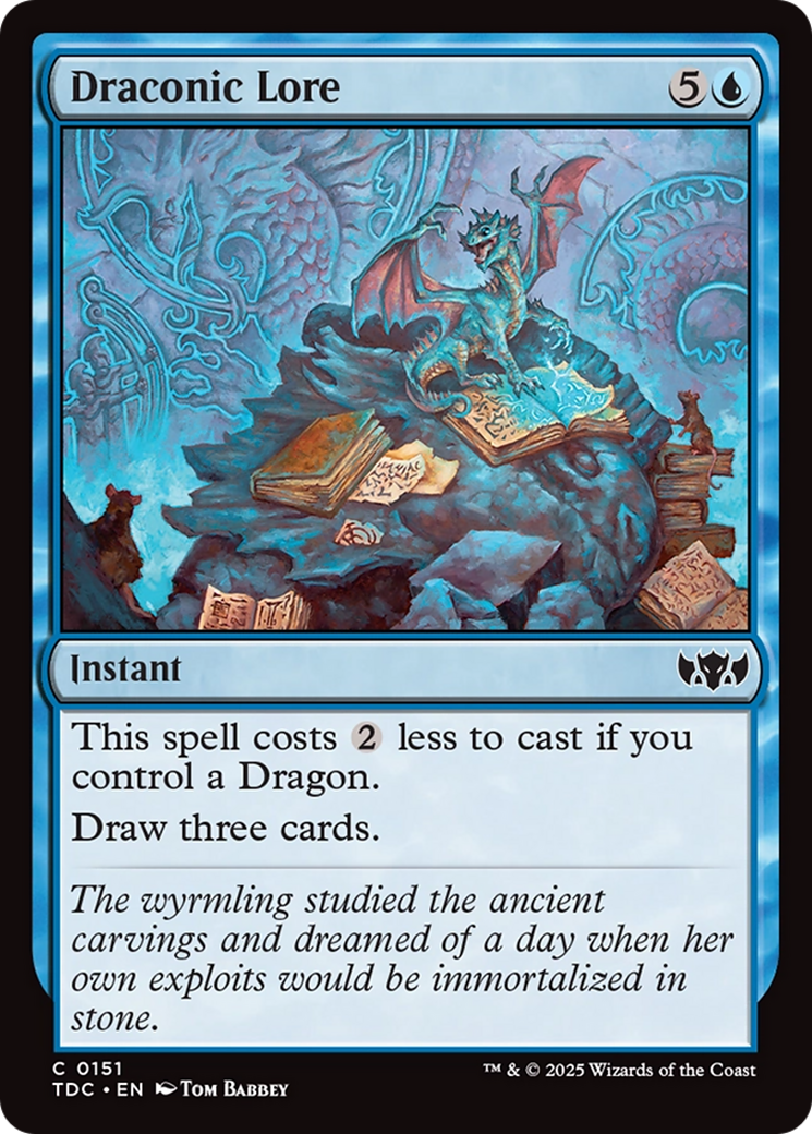 Draconic Lore [Tarkir: Dragonstorm Commander] | Devastation Store