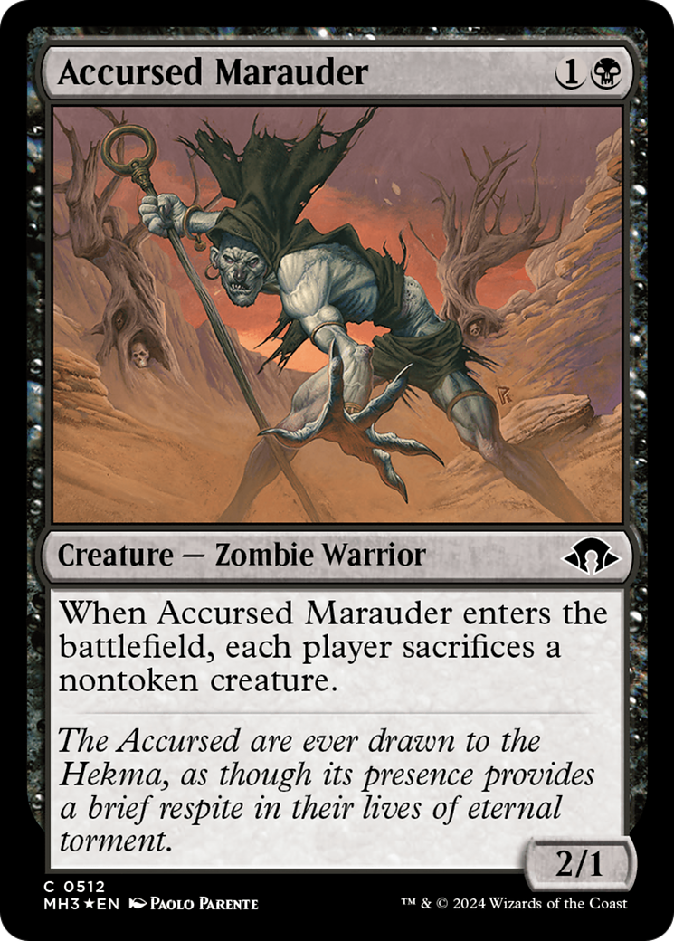 Accursed Marauder (Ripple Foil) [Modern Horizons 3] | Devastation Store