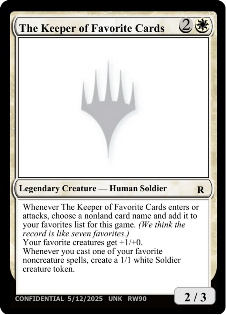 The Keeper of Favorite Cards (5/12/2025) [Unknown Event] | Devastation Store
