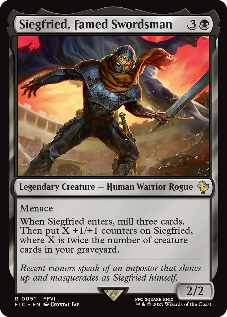 Siegfried, Famed Swordsman [FINAL FANTASY Commander] | Devastation Store