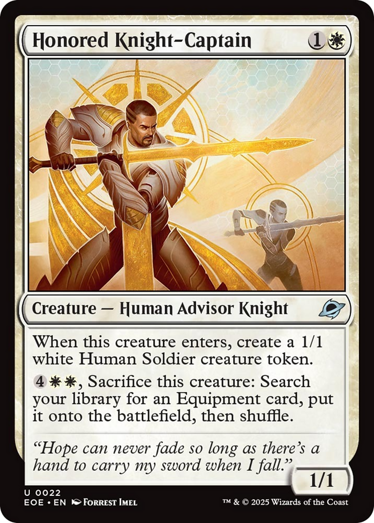 Honored Knight-Captain [Edge of Eternities] | Devastation Store